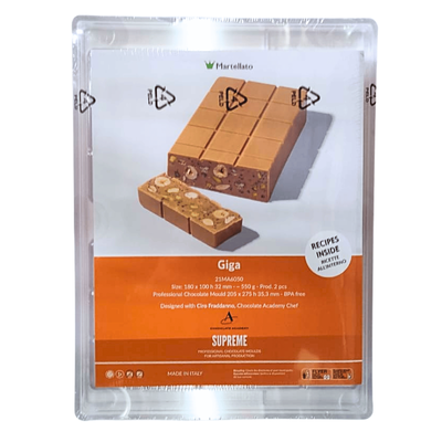 Forma do dubajskiej czekolady z poliwęglanu Dubai chocolate 205x275 mm H 35,5 mm BAR GIGA 21MA6050