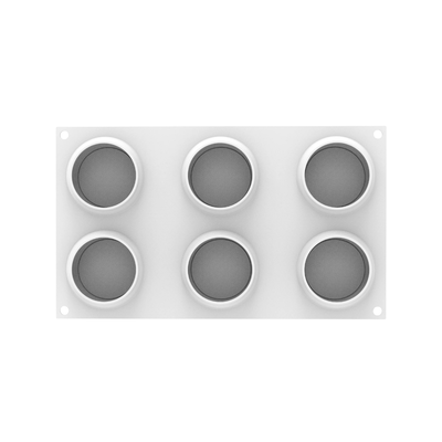 Forma silikonowa kawałek cytryny 70x31 mm 6 gniazd The silce of citrus