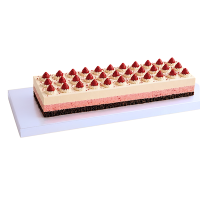 Podkład pod tort perłowy prostokątny długi styrodur 59x25 cm opak. 5 szt.