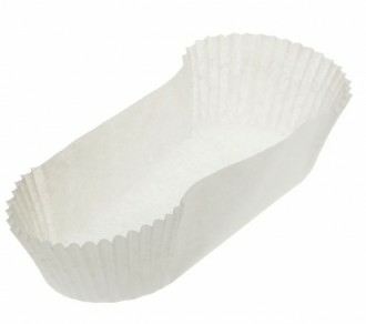 Papiloty owalne białe 105x40x25