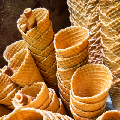 Wafle do lodów
