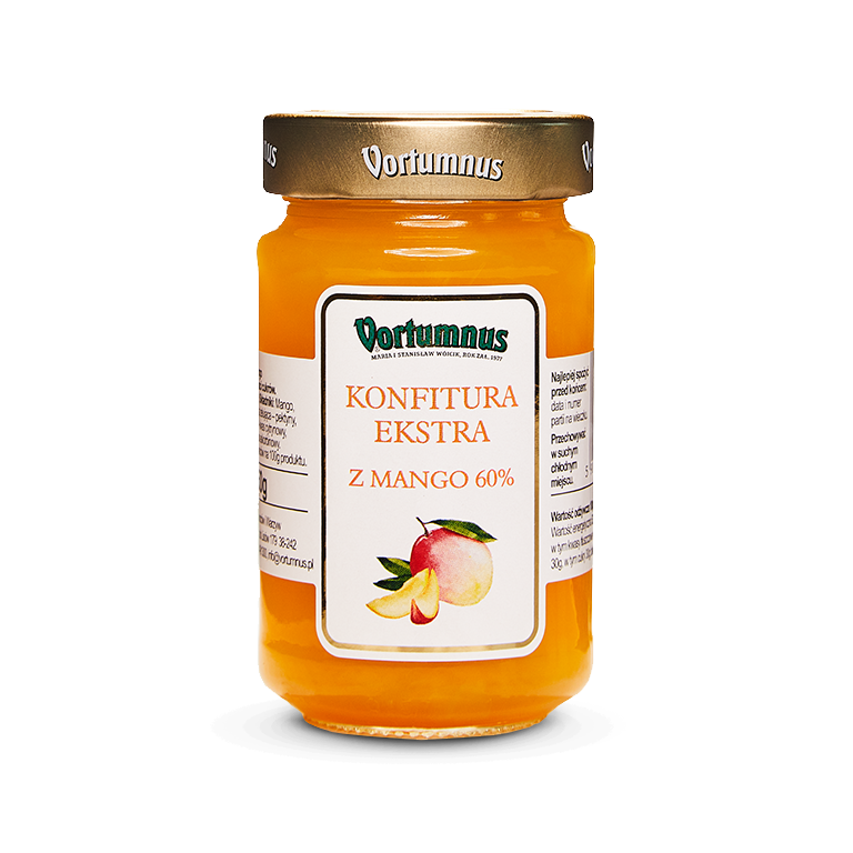 Konfitura Ekstra z mango 250 g Vortumnus